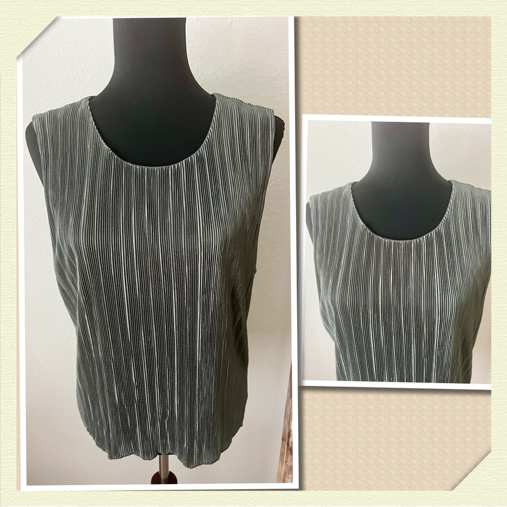 NWT J CREW PLISSE SHELL TOP SZ L